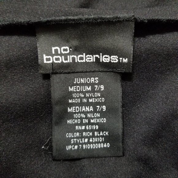 No Boundaries top Medium 7/9 ruffle flutter sleeve v-neck tie back Y2K - Picture 12 of 13
